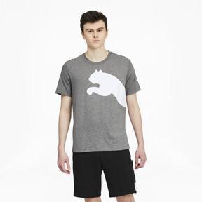 PUMA Oversized Logo Men's T-Shirt in Medium Grey Heather Product Image