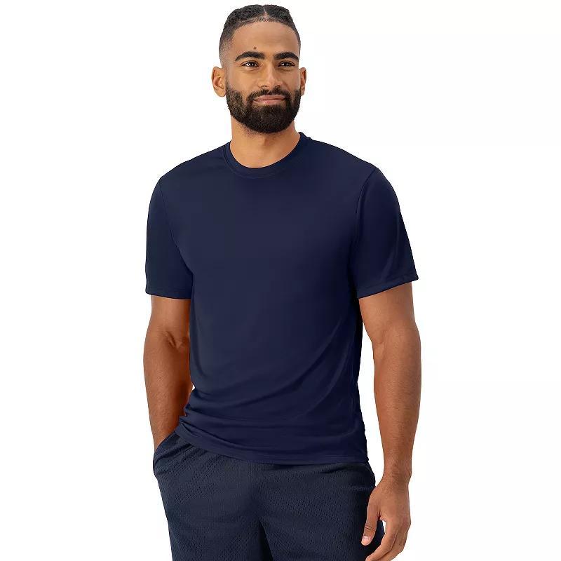 Mens Hanes Sport Cool DRI 2-Pack Performance T-Shirt Grey Product Image