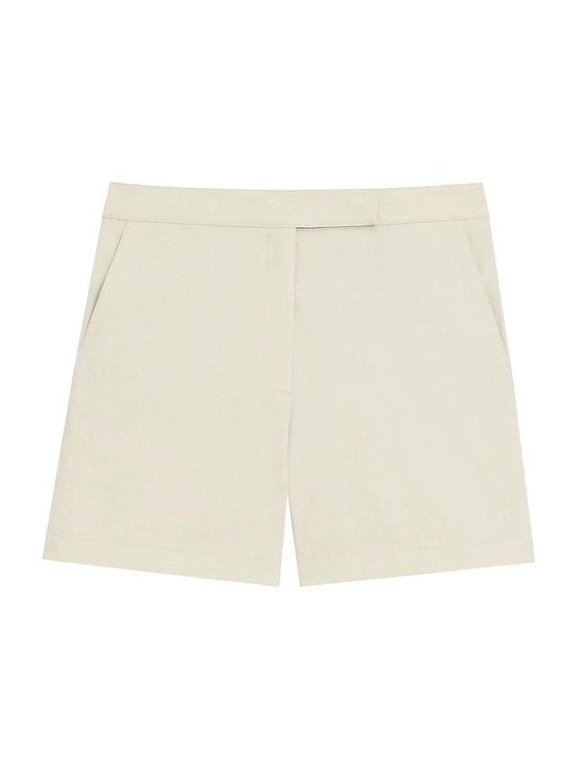 Womens Linen-Blend Shorts Product Image