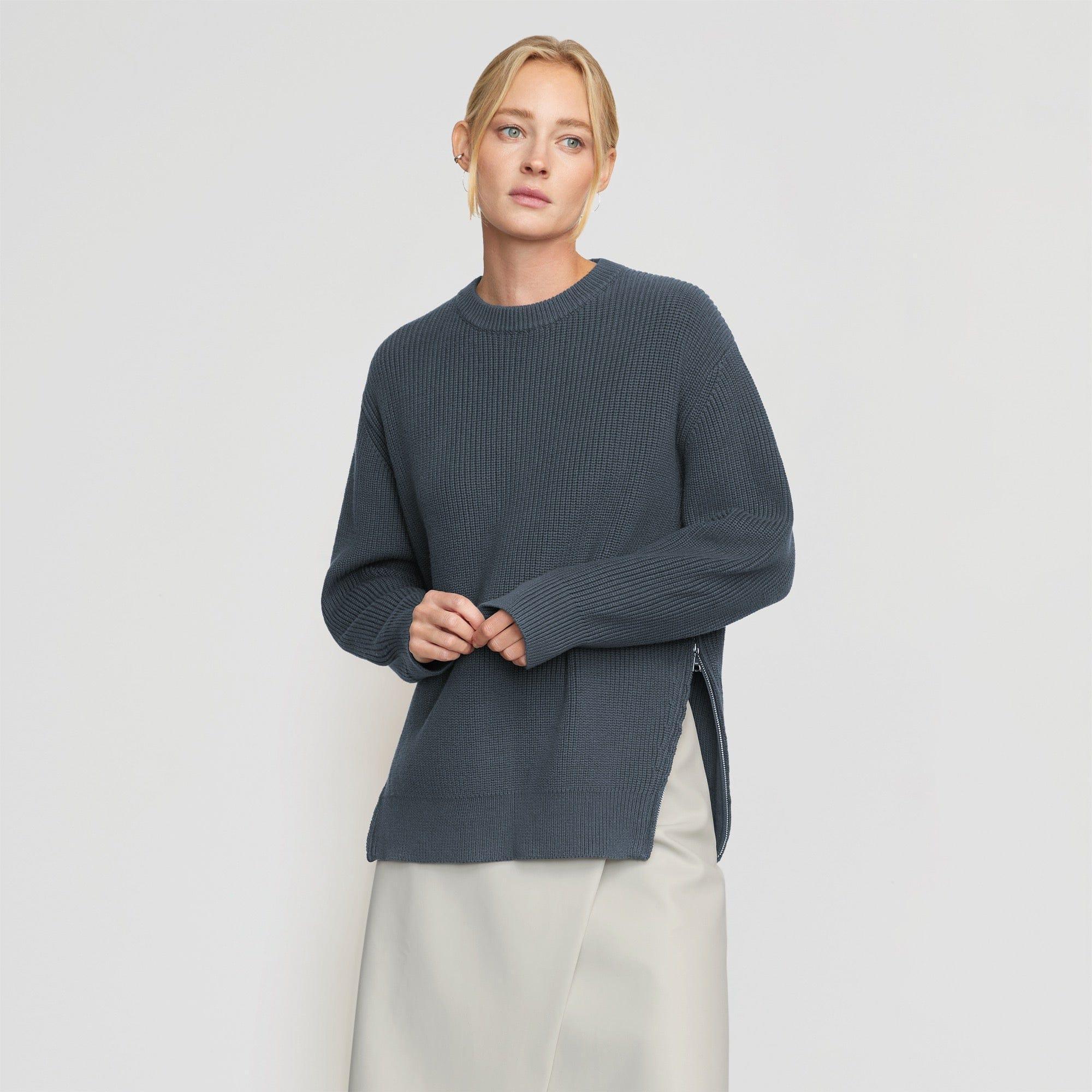 Tate Organic Cotton Side-Zip Sweater Product Image