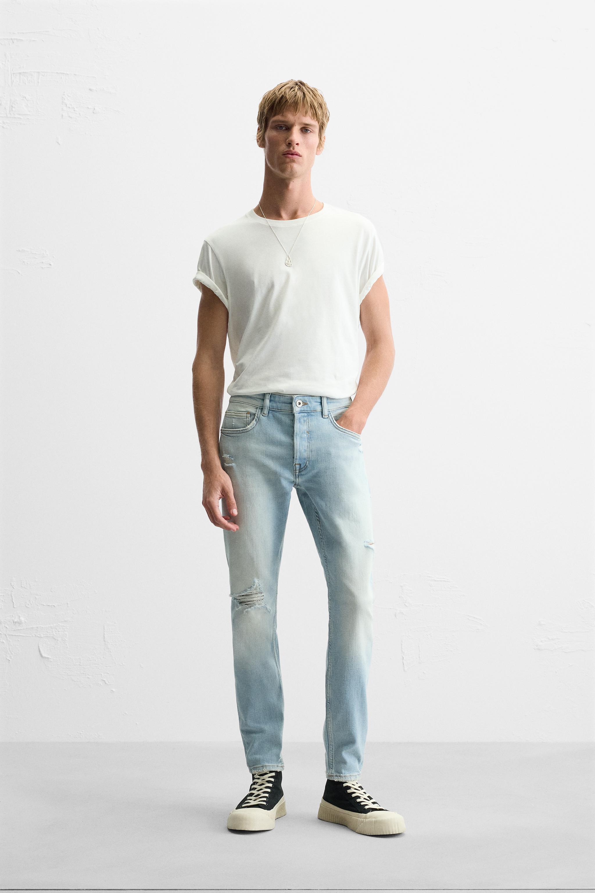 RIPPED SKINNY JEANS Product Image