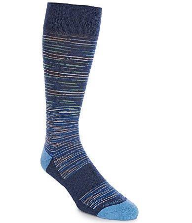 Johnston  Murphy Mens Space-Dyed Stripe Sock Product Image