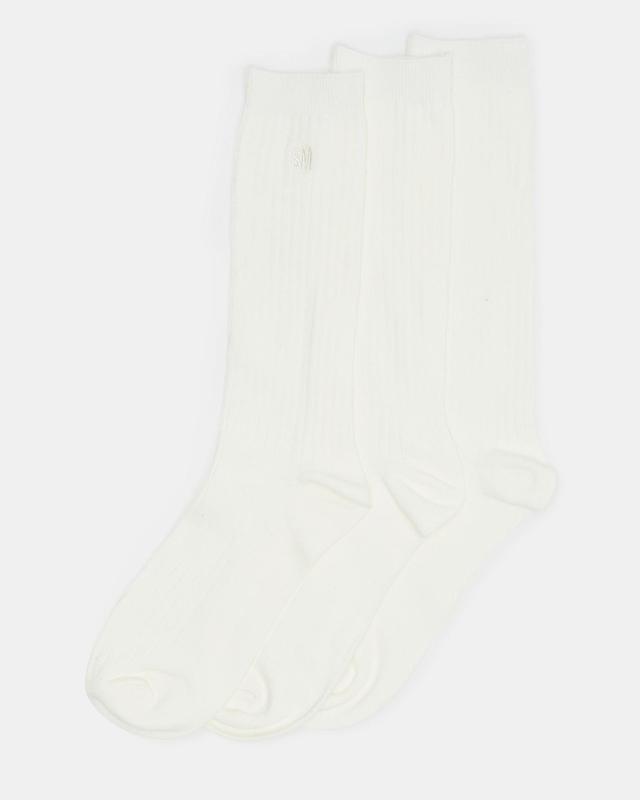 CASUAL HIGH CREW SOCKS IVORY Male Product Image