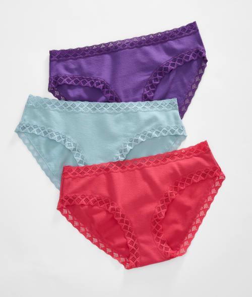 Natori Bliss French Cut 3-Pack (Cafe/Cafe/Cafe) Women's Underwear Product Image