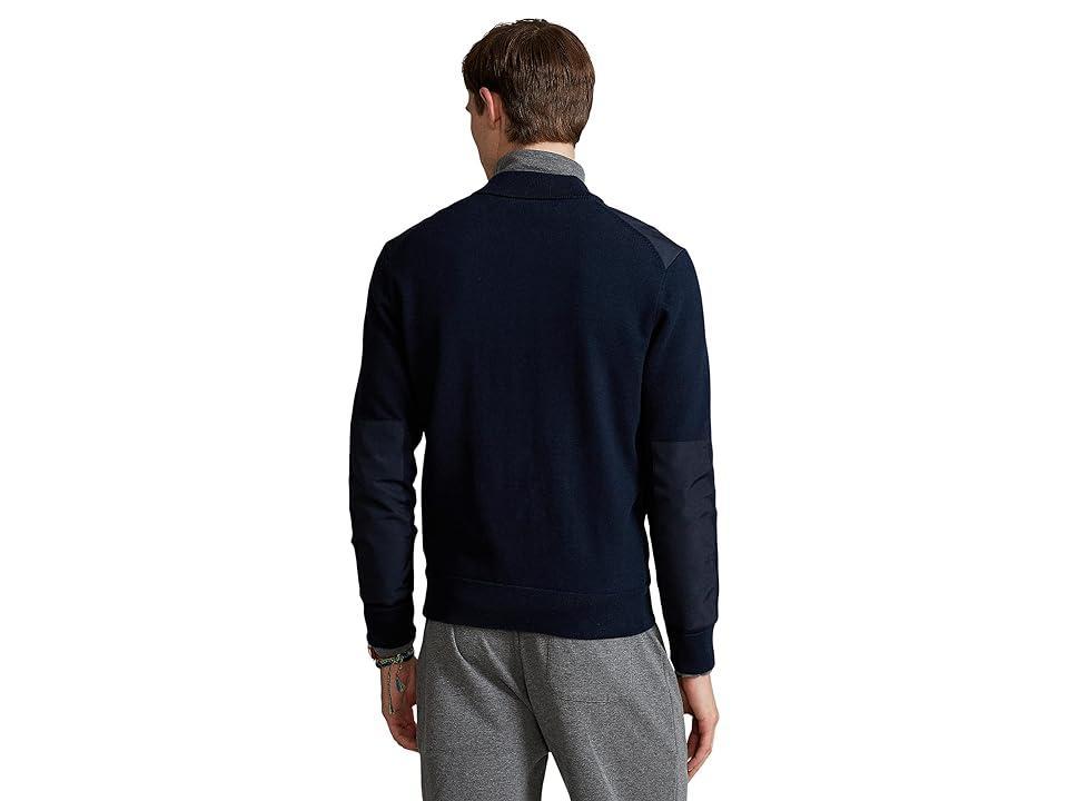 Polo Ralph Lauren Hybrid Full Zip Sweater (Piper Navy) Men's Clothing Product Image