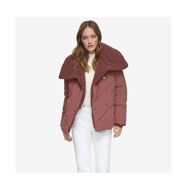 Womens Valencia Asymmetrical Womens Quilted Coat Product Image