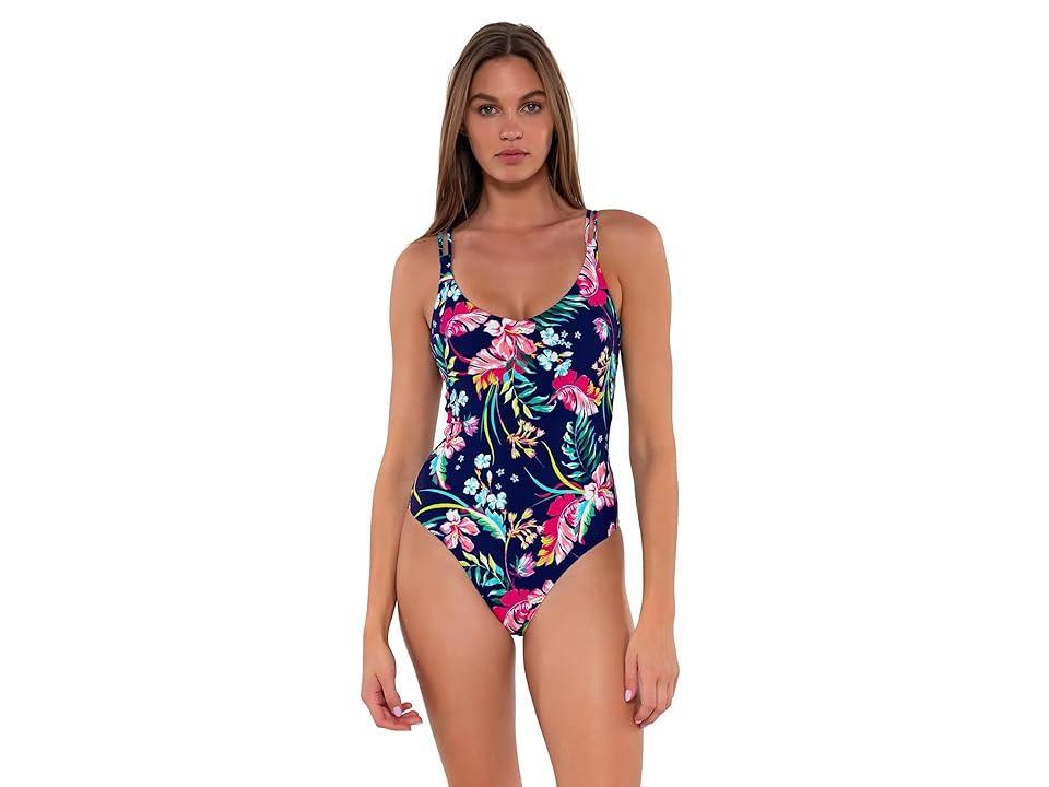 Sunsets Veronica One-Piece (Moss) Women's Swimsuits One Piece Product Image