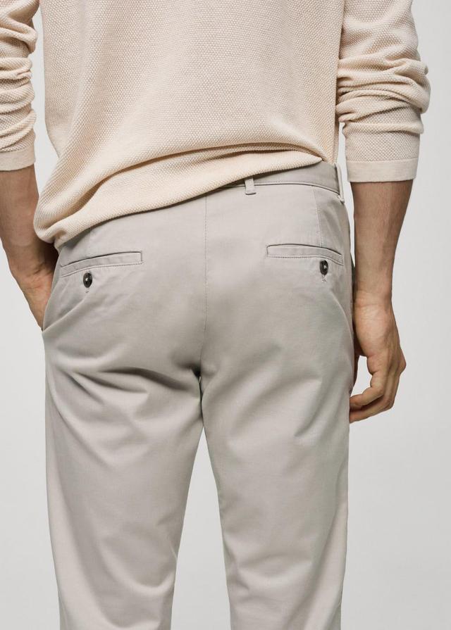 MANGO MAN - Slim fit serge chino trousers greyMen Product Image