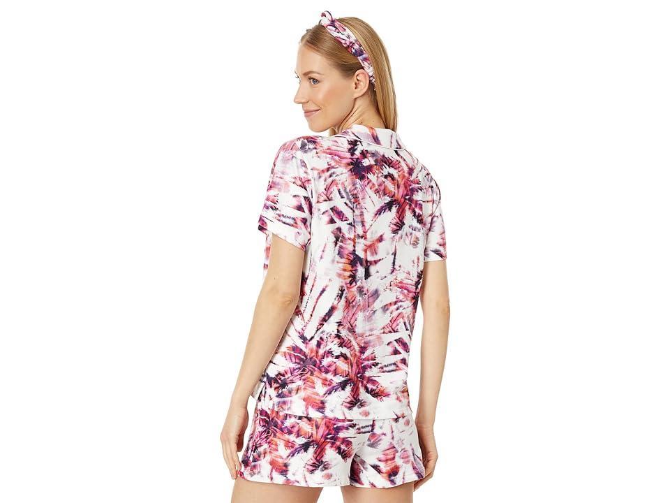 P.J. Salvage Scattered Palms PJ Set with Headband (Ivory) Women's Pajama Sets Product Image