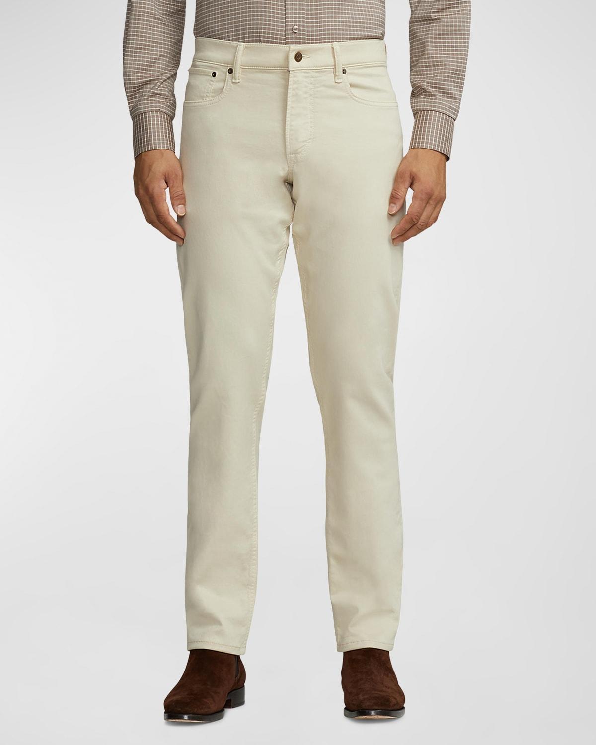 Mens Stretch Cotton Straight-Leg Pants Product Image