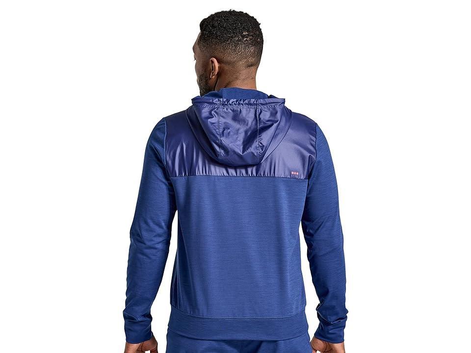 Saucony Solstice Zip Hoodie (Sodalite Heather) Men's Clothing Product Image