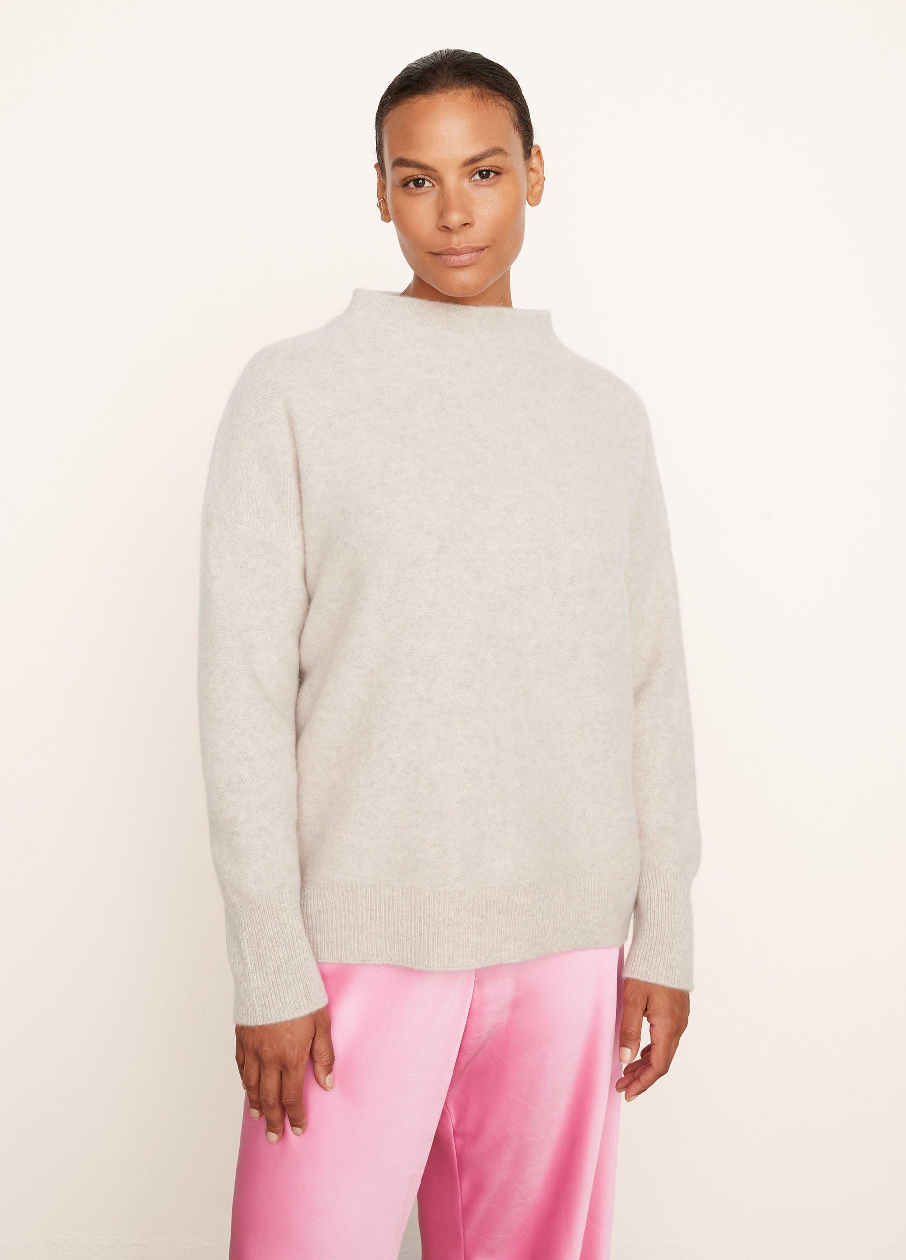 Plush Cashmere Funnel Neck Sweater Product Image