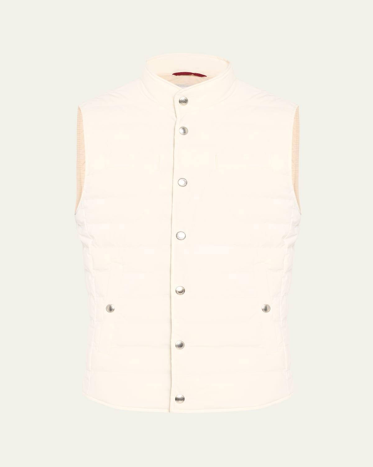 Mens Nylon Snap-Front Vest Product Image