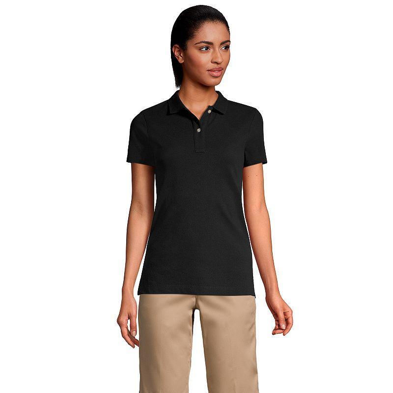 Womens Lands End School Uniform Short Sleeve Mesh Polo Shirt product image