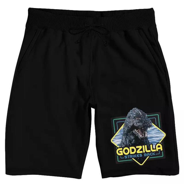 Mens Godzilla Strikes Back Pajama Shorts Product Image