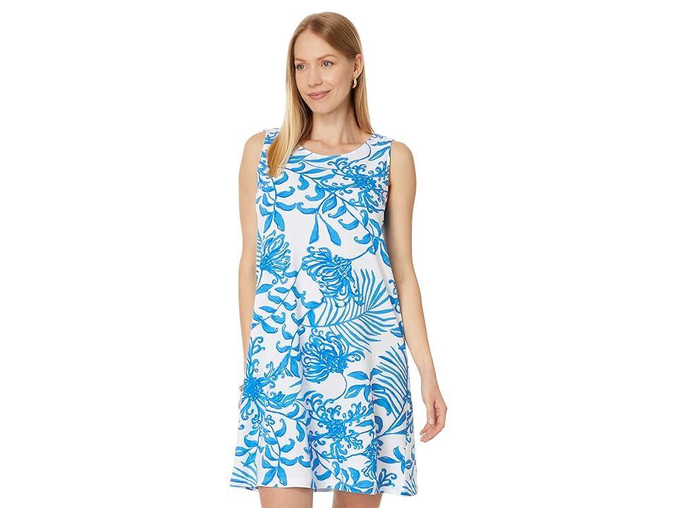 Womens Eliza Cotton Twist-Back Shift Dress Product Image