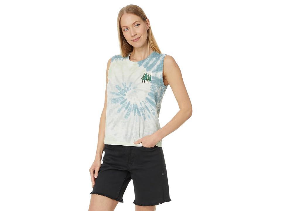 Toad&Co Boundless Jersey Tank (Pale Slate Tie Dye) Women's Clothing Product Image