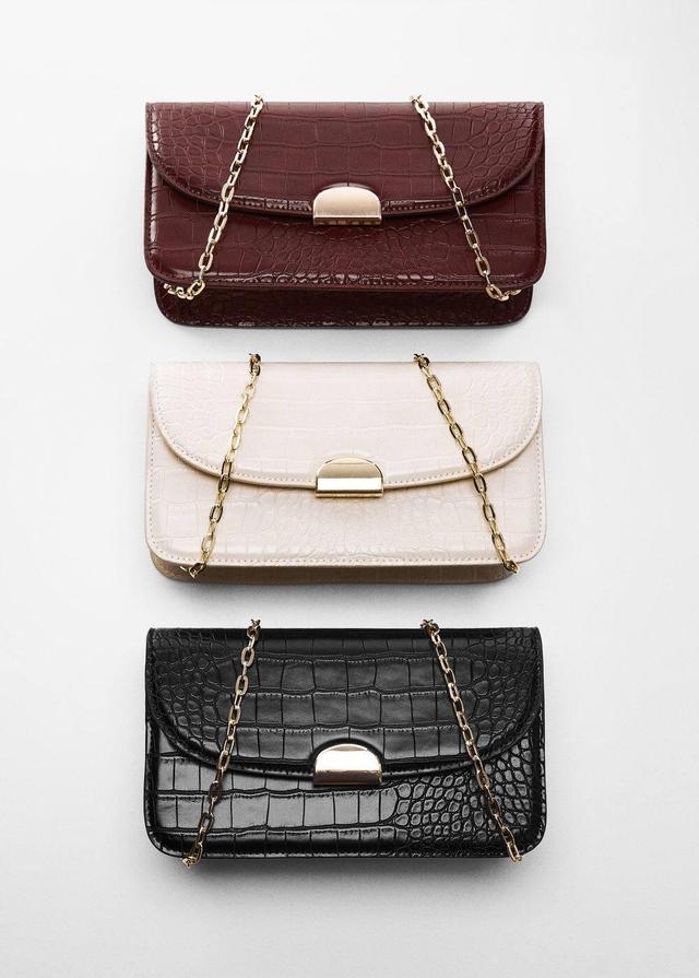 MANGO - Coco-effect chain bag - One size - Women Product Image