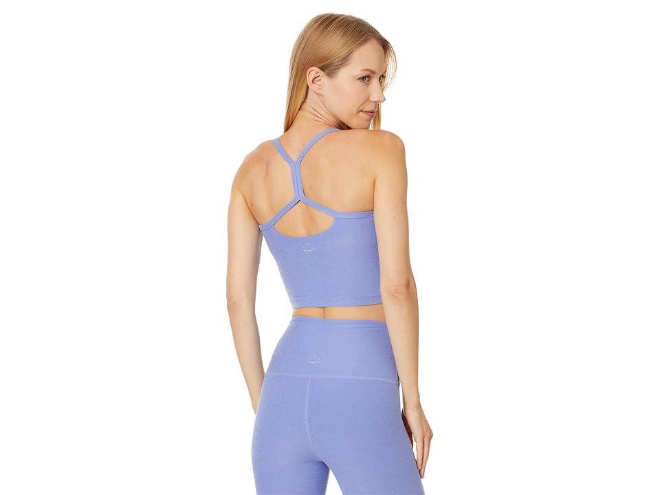 Beyond Yoga Spacedye Slim Racerback Cropped Tank Top (Periwinkle Cloud Heather) Women's Sleeveless Product Image