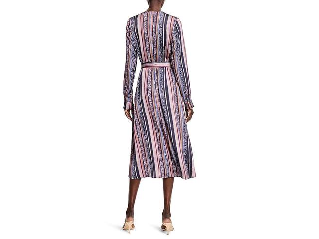 NIC+ZOE Animal Stripe Loren Dress (Indigo Multi) Women's Dress Product Image