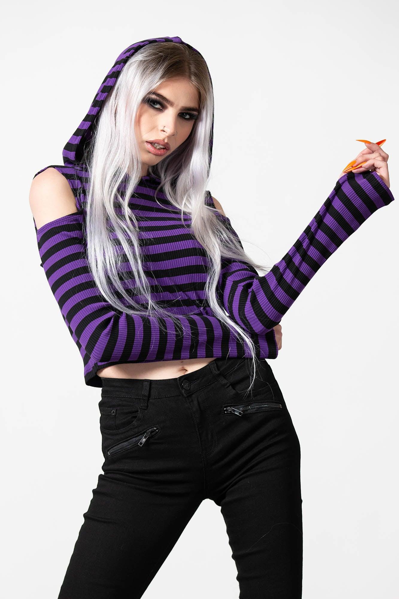 Zephyr Hooded Top [PURPLE] Female Product Image