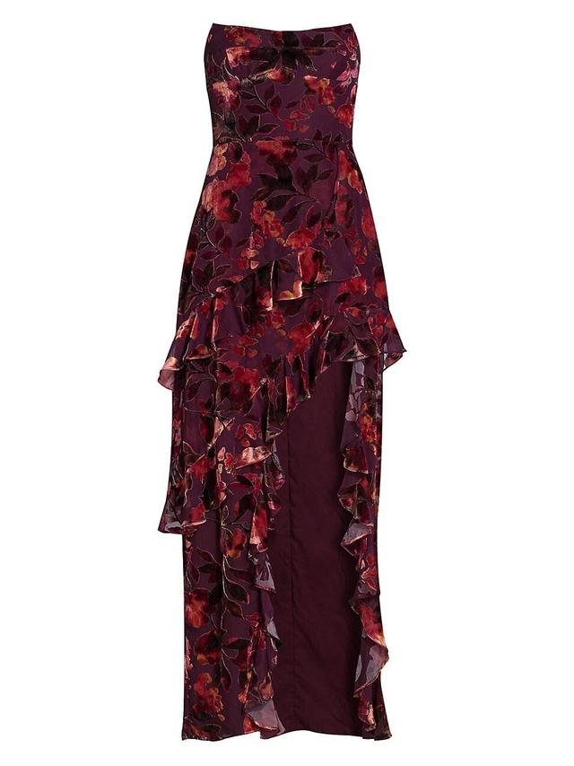 Womens Magnolia Floral Ruffled Maxi Dress Product Image