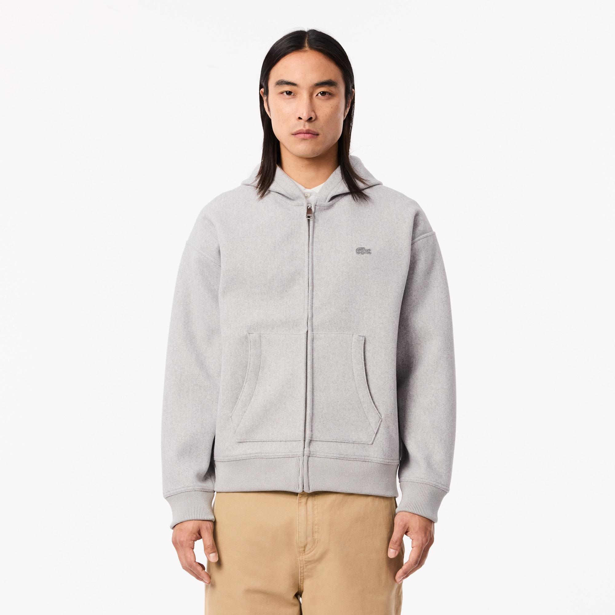 Loose Fit Zip-Up Hoodie Product Image