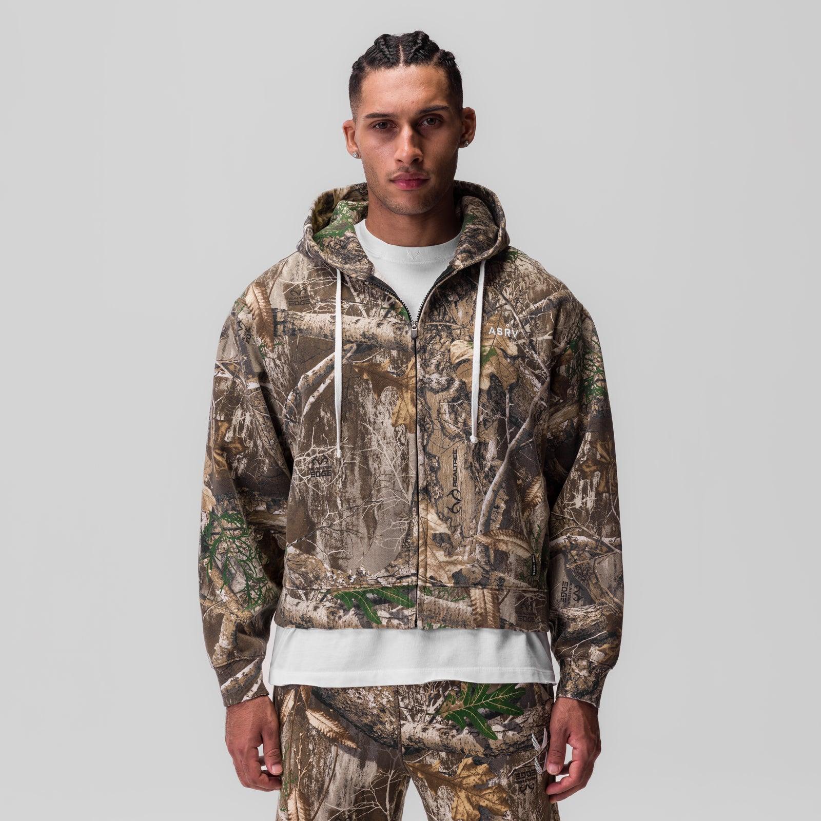 0843. Tech Essential™ Distressed Full Zip Hoodie - Realtree® Camo Product Image