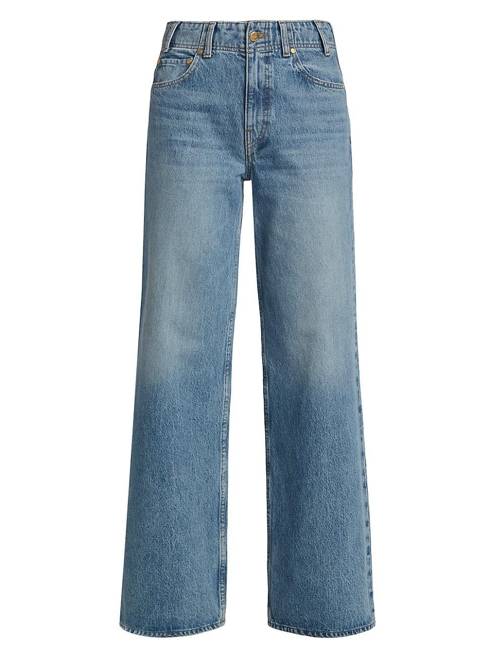 Womens The Elodie High-Waist Wide-Leg Jeans product image