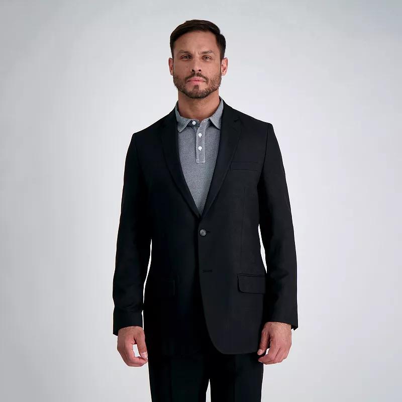 Mens Haggar Smart Wash Repreve Classic-Fit Suit Jackets Black Product Image