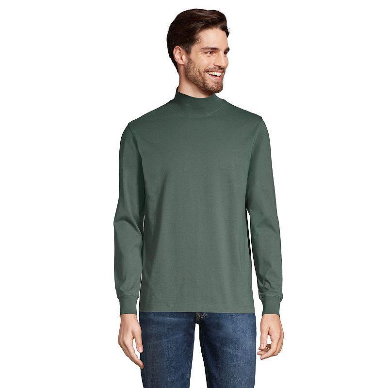 Lands End Mens Super-t Mock Turtleneck Tee Product Image