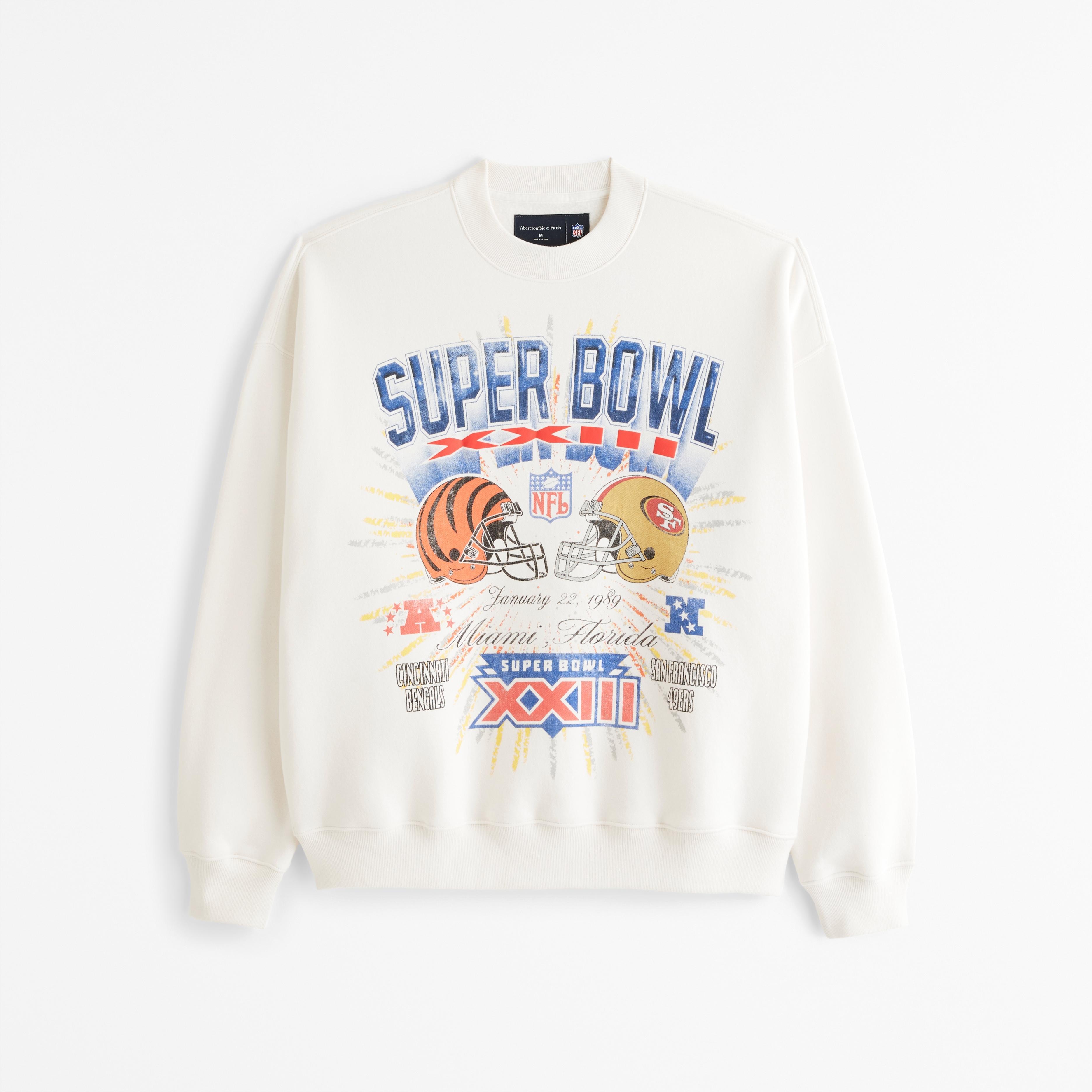 Vintage Super Bowl Graphic Crew Sweatshirt Product Image