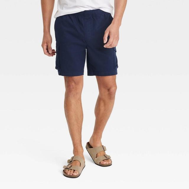 Mens 7 Everyday Cargo Shorts - Goodfellow & Co Fighter Pilot Blue Product Image