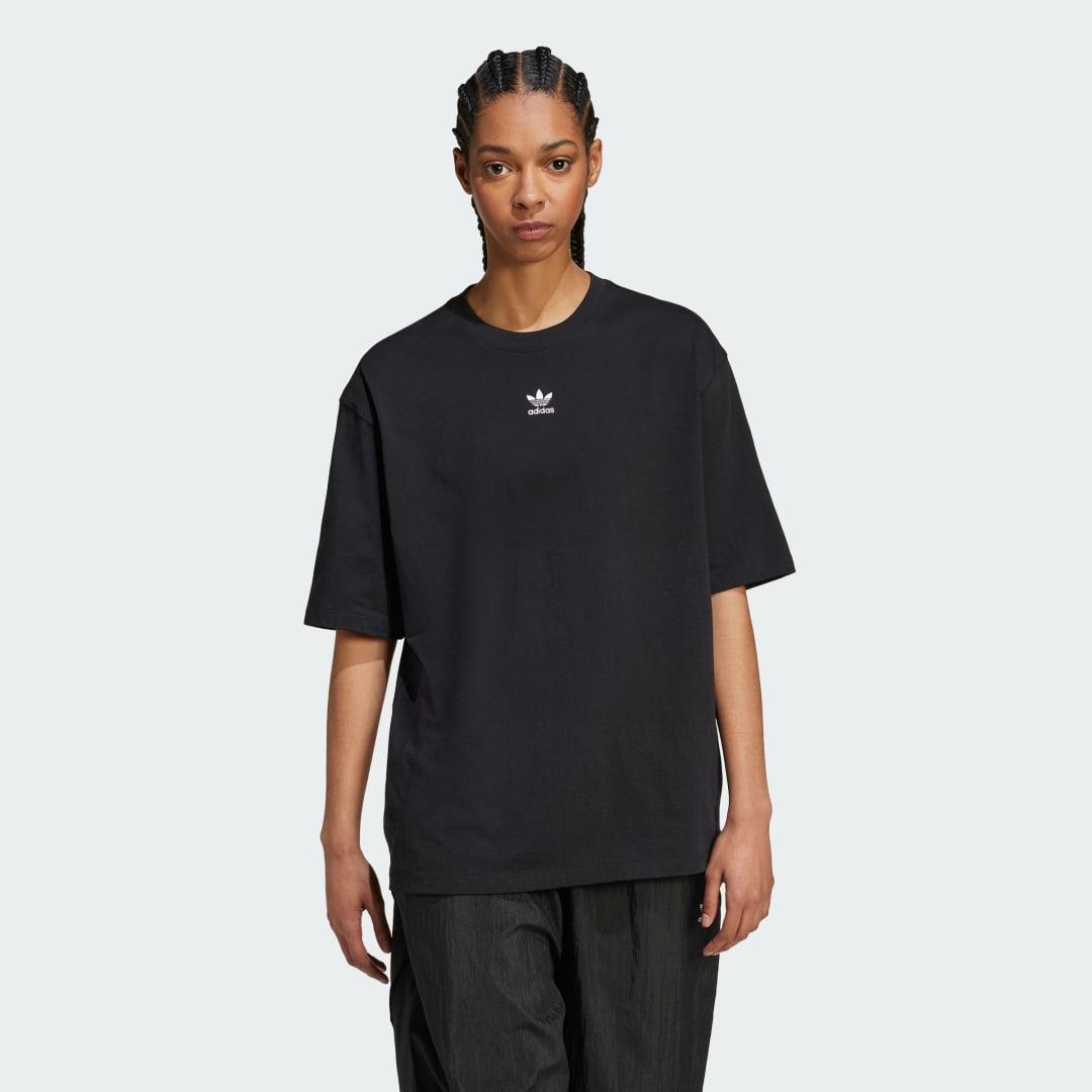 adidas Essentials Boyfriend Tee Black XS Womens product image