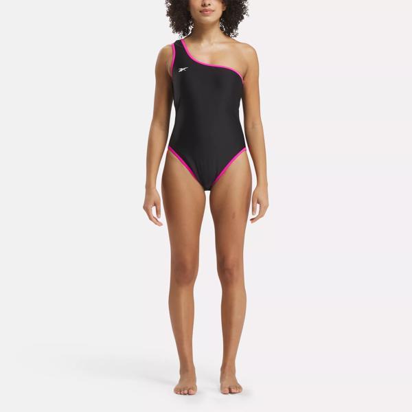 Basic One-Piece Swimsuit with Low Scoop Back Product Image