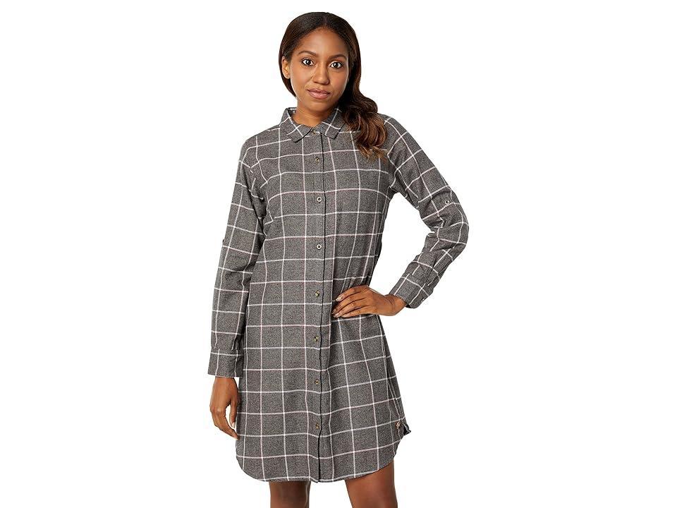 Hatley Cara Shirtdress (Charcoal Windowpane) Women's Clothing Product Image