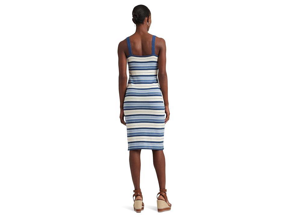 Lauren Ralph Lauren Striped Cotton-Blend Tank Dress Women's Dress Product Image