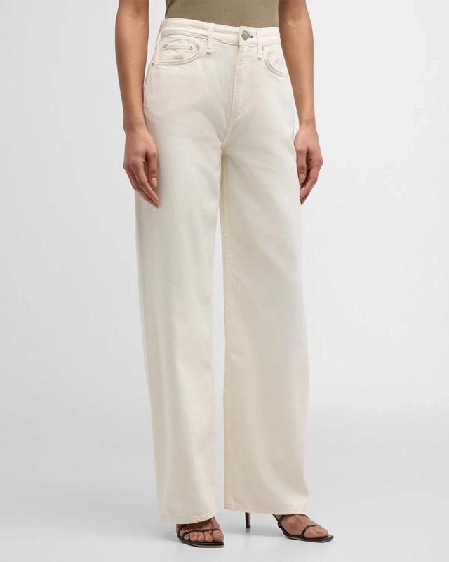 Featherweight Logan Wide-leg Jeans In Ecru Product Image