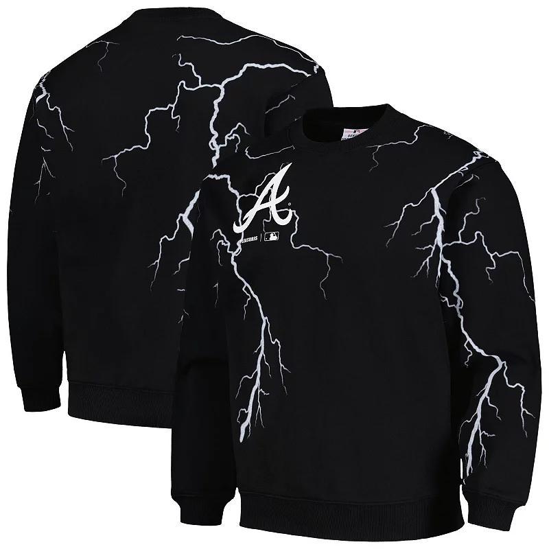 Mens PLEASURES Seattle Mariners Lightning Crewneck Pullover Sweatshirt Product Image