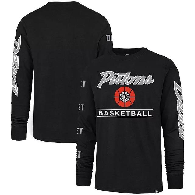 Mens 47 Black Detroit Pistons 2023/24 City Edition Triplet Franklin Long Sleeve T-Shirt Product Image