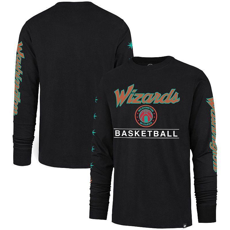 Mens 47 Black Washington Wizards 2023/24 City Edition Triplet Franklin Long Sleeve T-Shirt Product Image