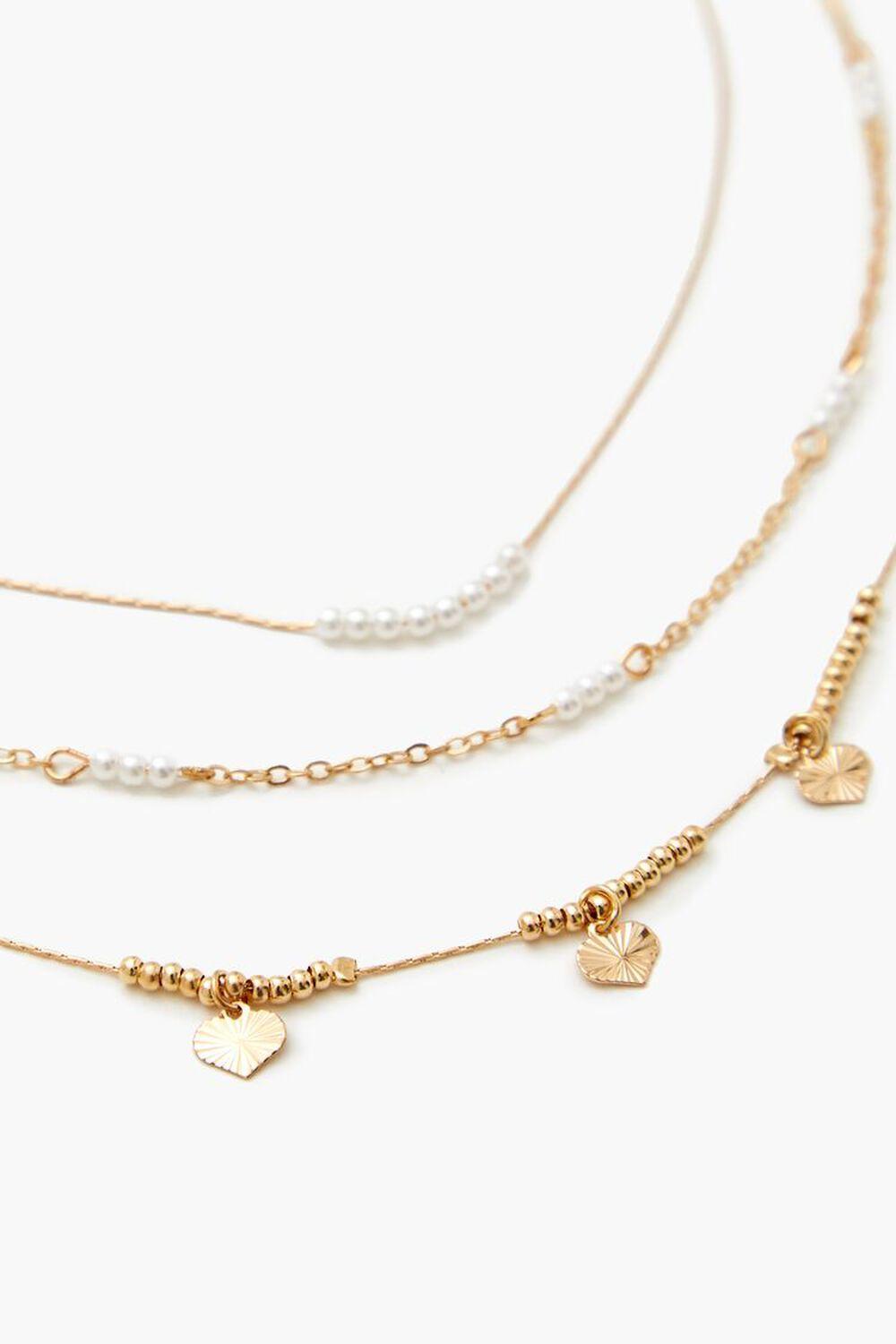 Beaded Faux Pearl Necklace Set | Forever 21 Product Image