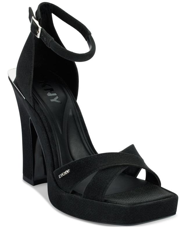 Dkny Womens Linda Strappy Square-Toe Sandals Product Image