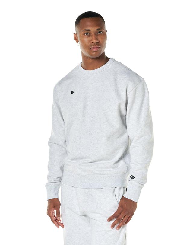 Mens Champion Premium Weave Crewneck Sweatshirt, C Logo Black M Product Image