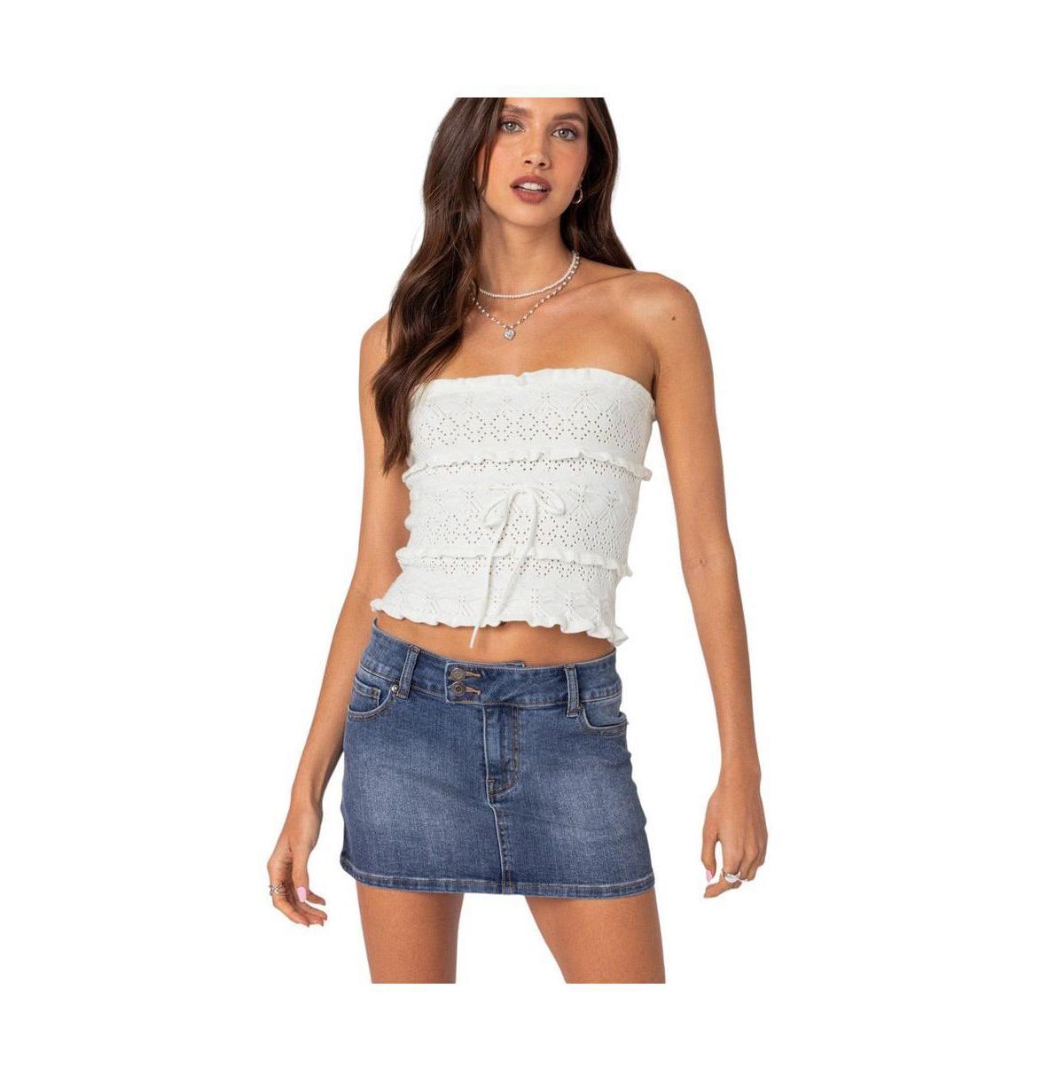 Edikted Womens Cecily Strapless Knit Top Product Image