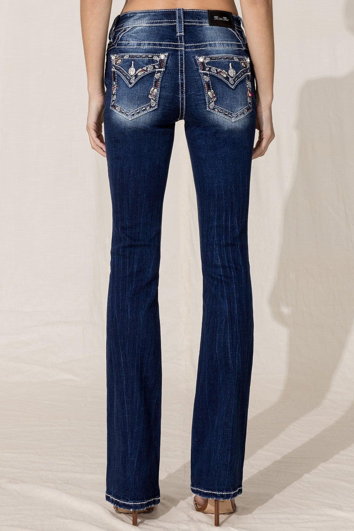 Paisley Border Bootcut Jeans product image