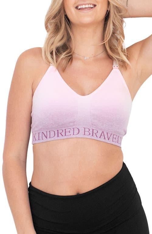 Kindred Bravely Womens Sublime Sports Pumping + Nursing Hands-Free Bra - Ombre Purple XL-Busty Product Image