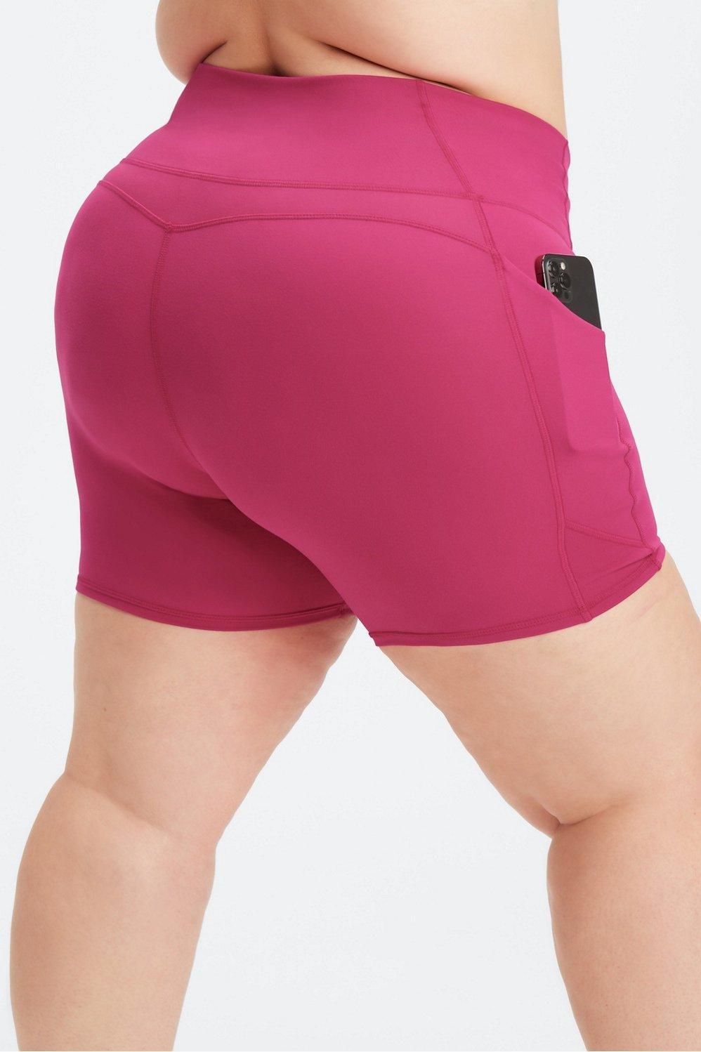 Fabletics Oasis High-Waisted 6 Short Womens pink plus Size 4X Product Image