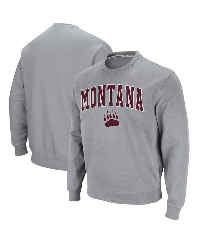 Colosseum Mens Montana Grizzlies Arch and Logo Crew Neck Sweatshirt Product Image