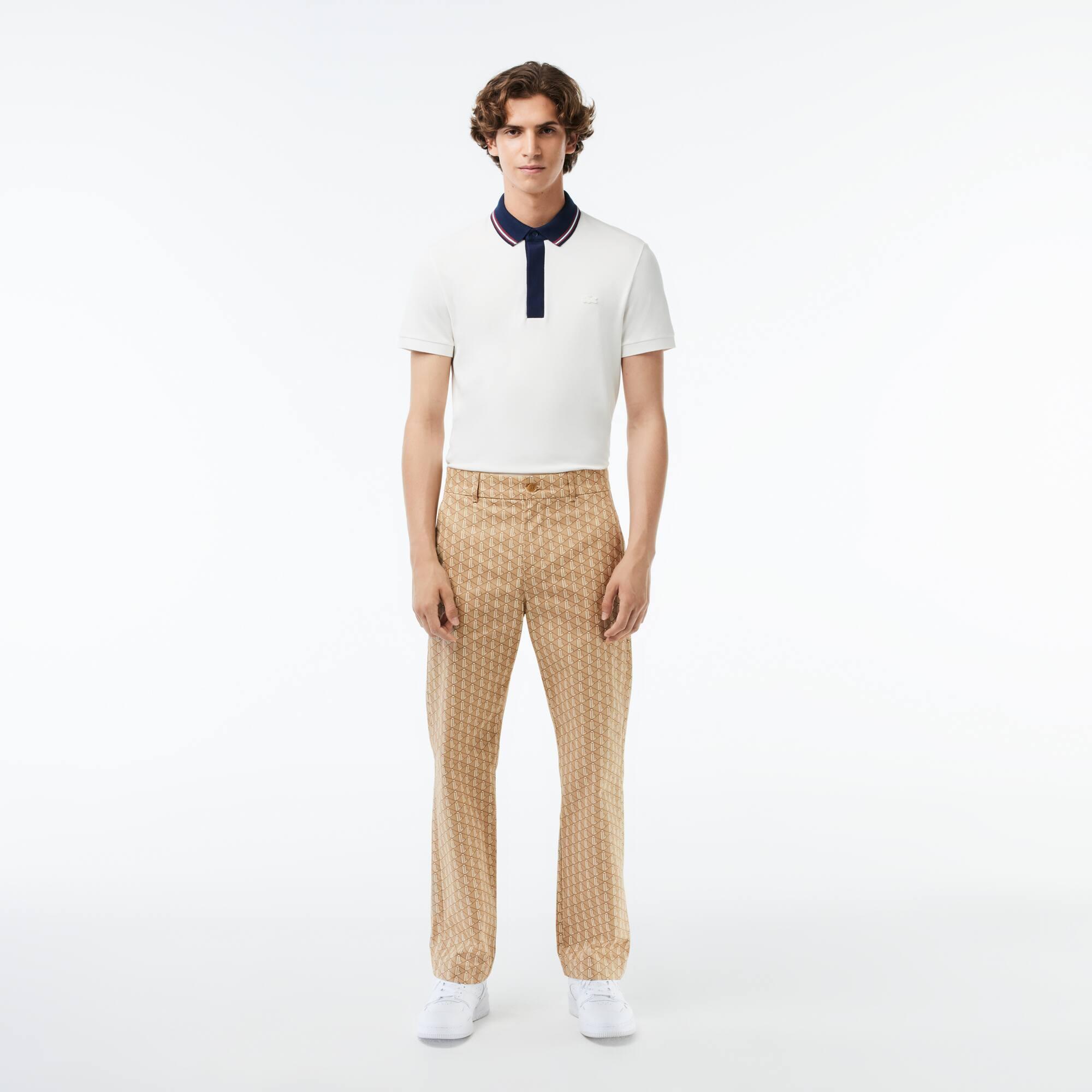 Monogram Print Straight Cut Chinos product image